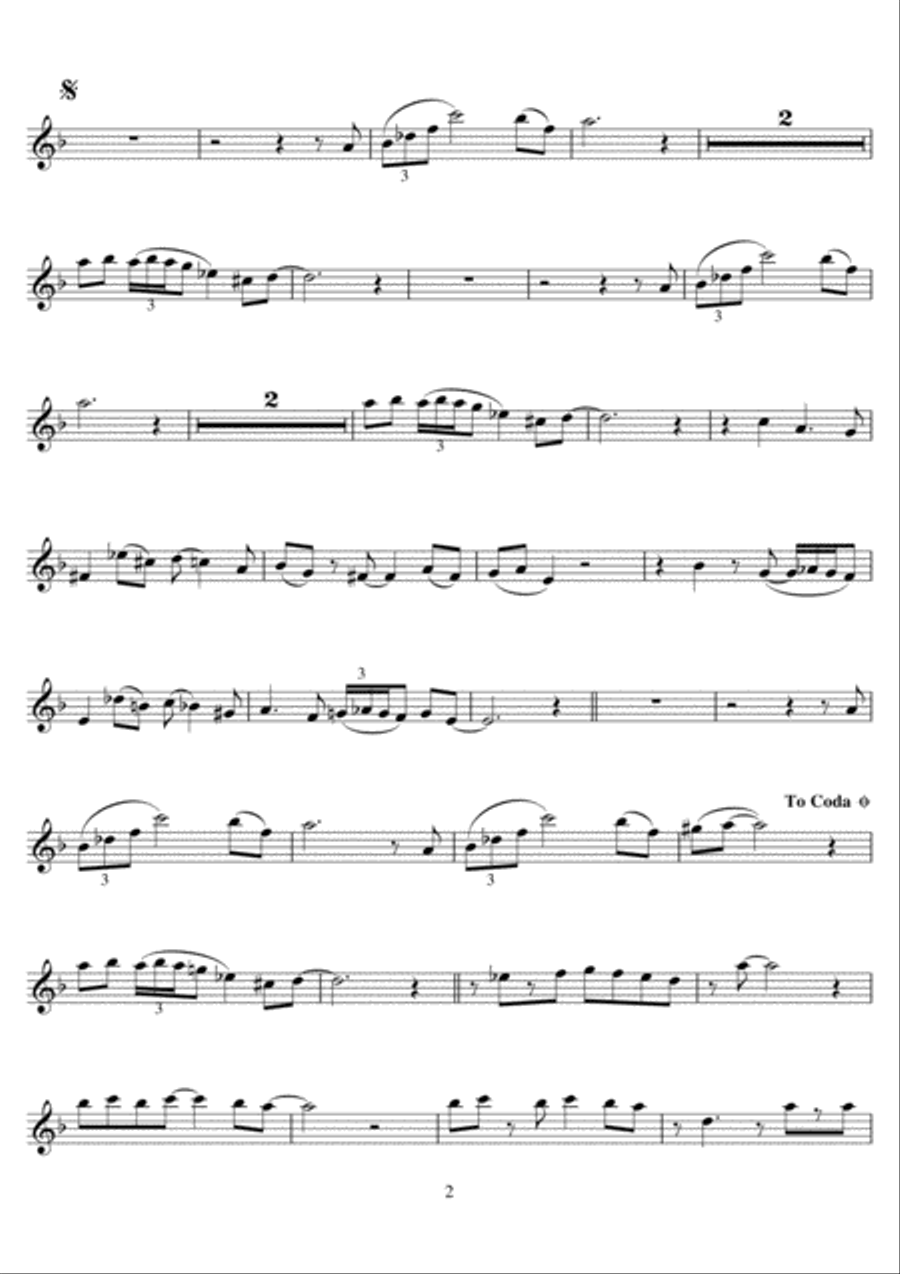 A Night In Tunisia A Night In Tunisia Clarinet Solo scores gallery preview page 2