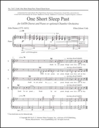 One Short Sleep Past (Piano/choral score)