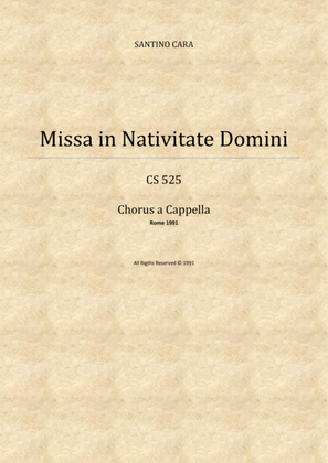 Sanctus-Benedictus - Missa in Nativitate Domini - SATB Choir a cappella