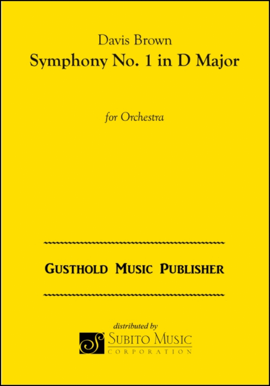 Symphony No. 1 in D Major Orchestra scores gallery preview page 1