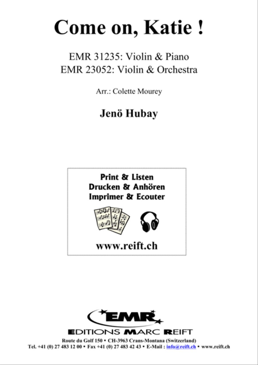 Come on, Katie Violin Solo scores gallery preview page 1