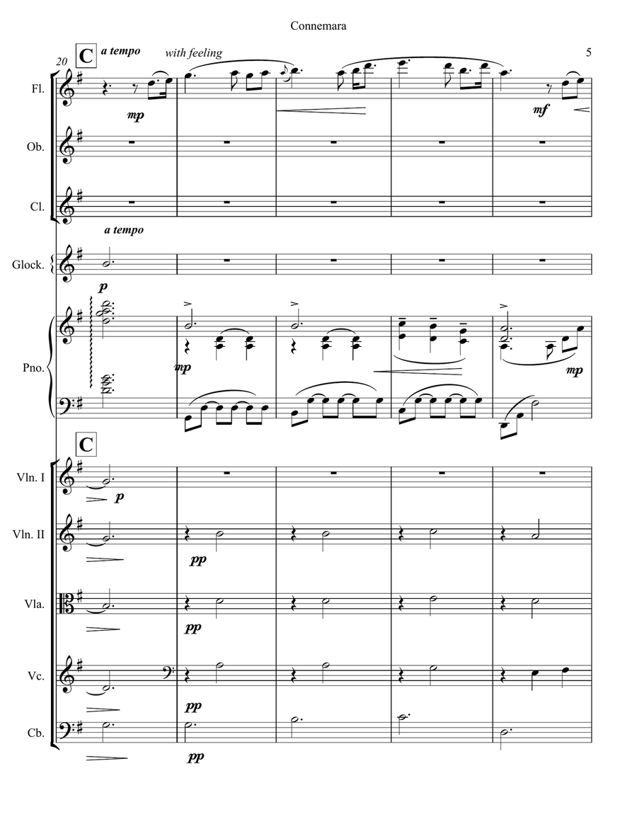 Connemara, for Chamber orchestra Chamber Music scores gallery preview page 5