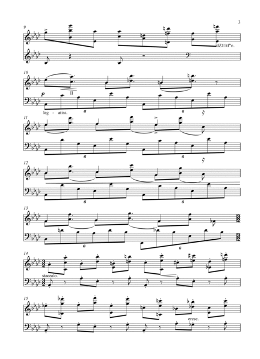 Etude in A b Major Piano Method scores gallery preview page 3
