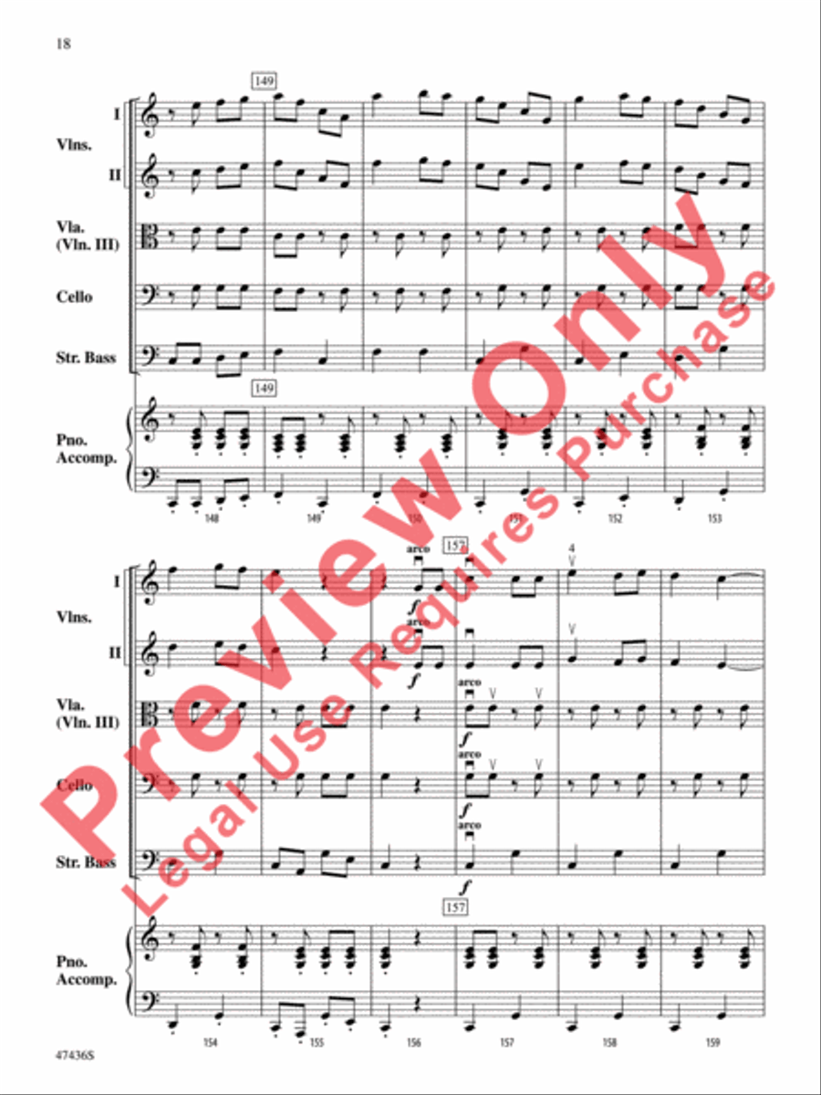La Fiesta de Cuerdas String Orchestra scores gallery preview page 19