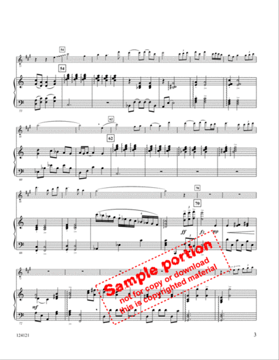 Tender Night Medley Flute scores gallery preview page 4