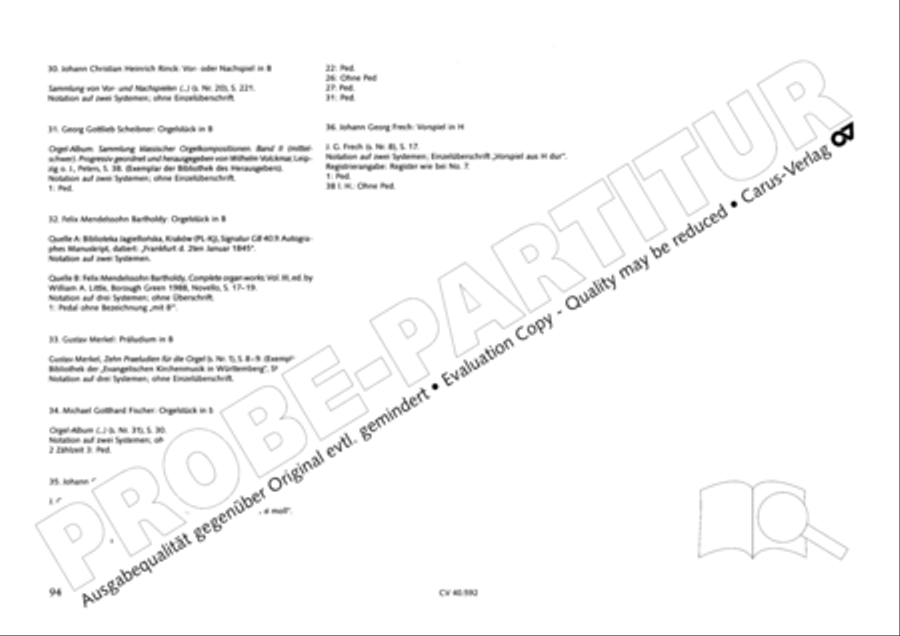 Free Organ Music from the Romantic Period, Vol. II (Freie Orgelmusik der Romantik, Band II)