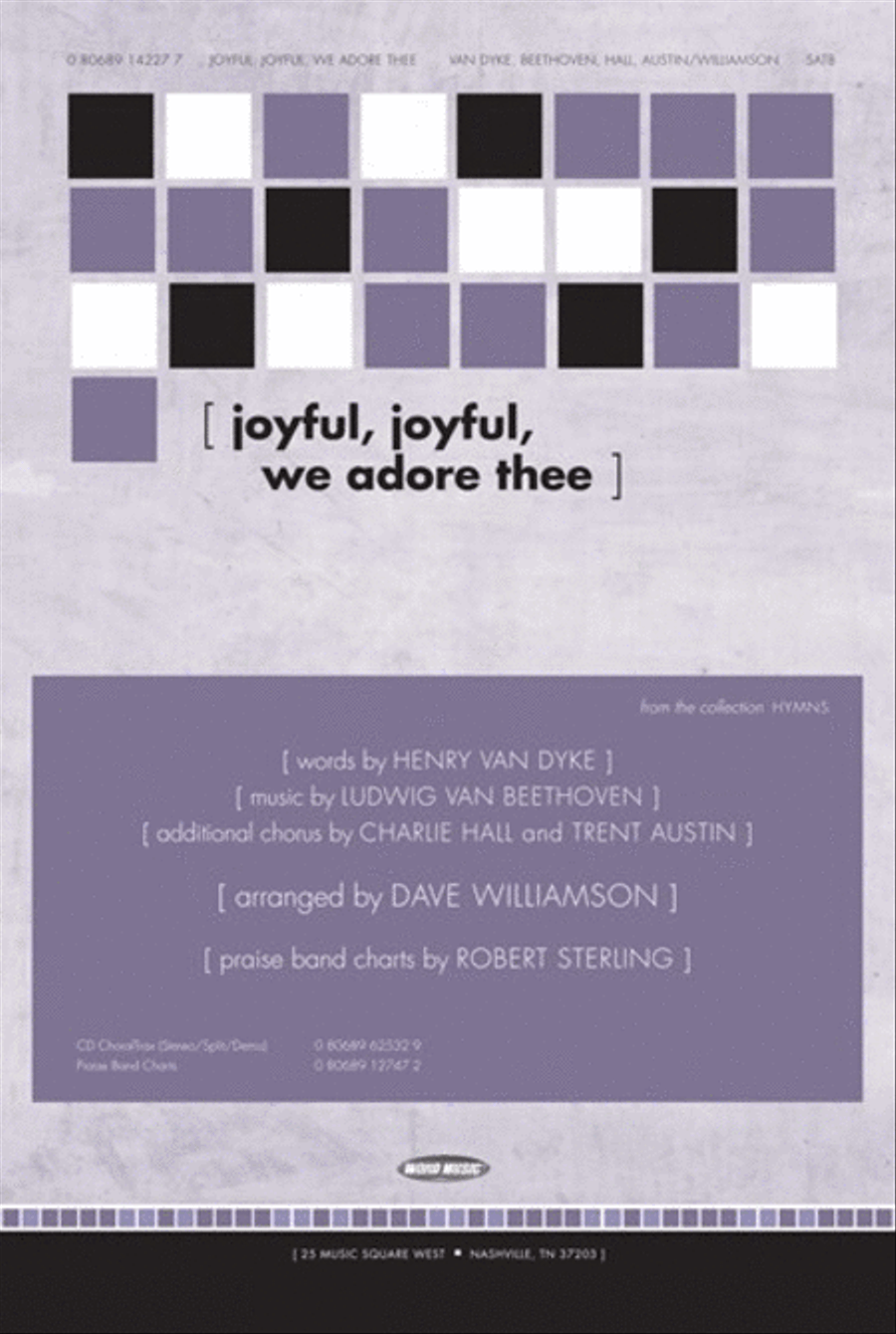 Joyful, Joyful, We Adore Thee - CD ChoralTrax Choir scores gallery preview page 1