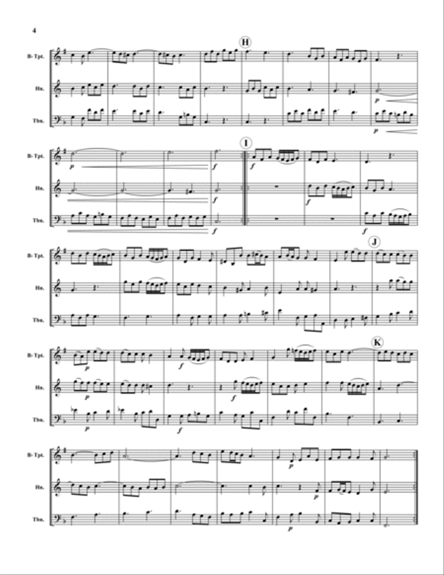Trio Sonata Brass Trio scores gallery preview page 4