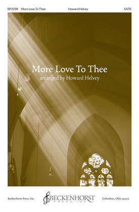 Book cover for More Love To Thee
