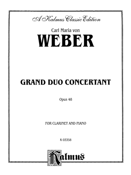 Weber: Grand Duo Concertant, Op. 48