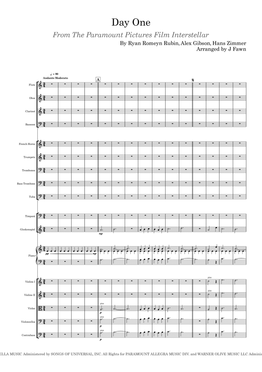 Day One Full Orchestra scores gallery preview page 1