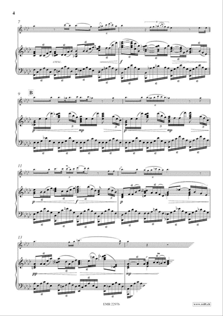 Ave Maria Flute Solo scores gallery preview page 5