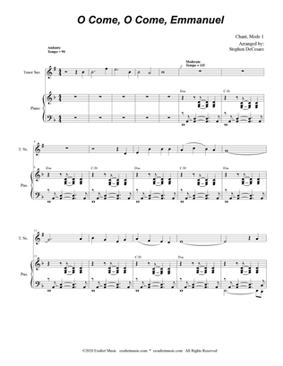 O Come, O Come, Emmanuel (Tenor Saxophone and Piano)