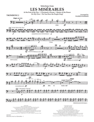 Selections from Les Misérables (arr. Warren Barker) - Trombone 2