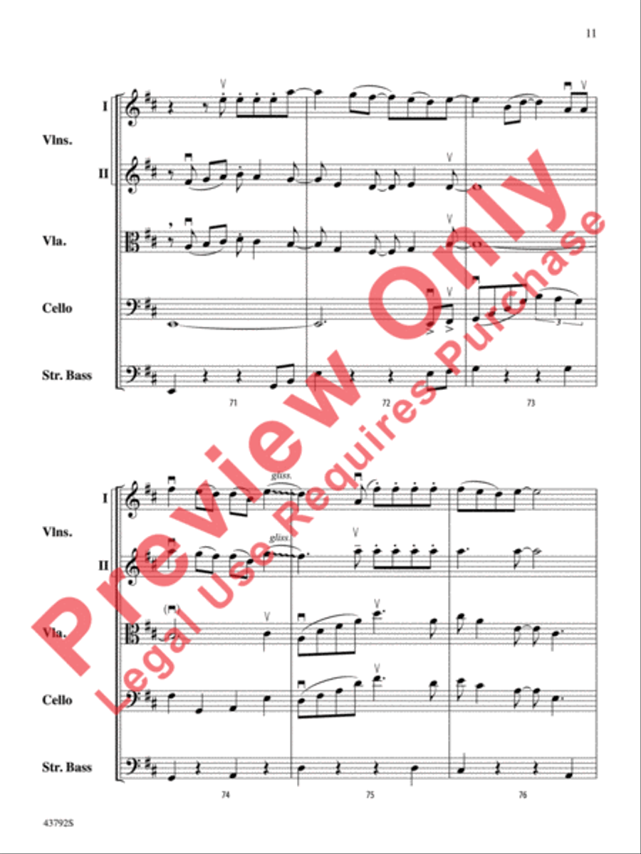 I Don't Want to Miss a Thing String Orchestra scores gallery preview page 12