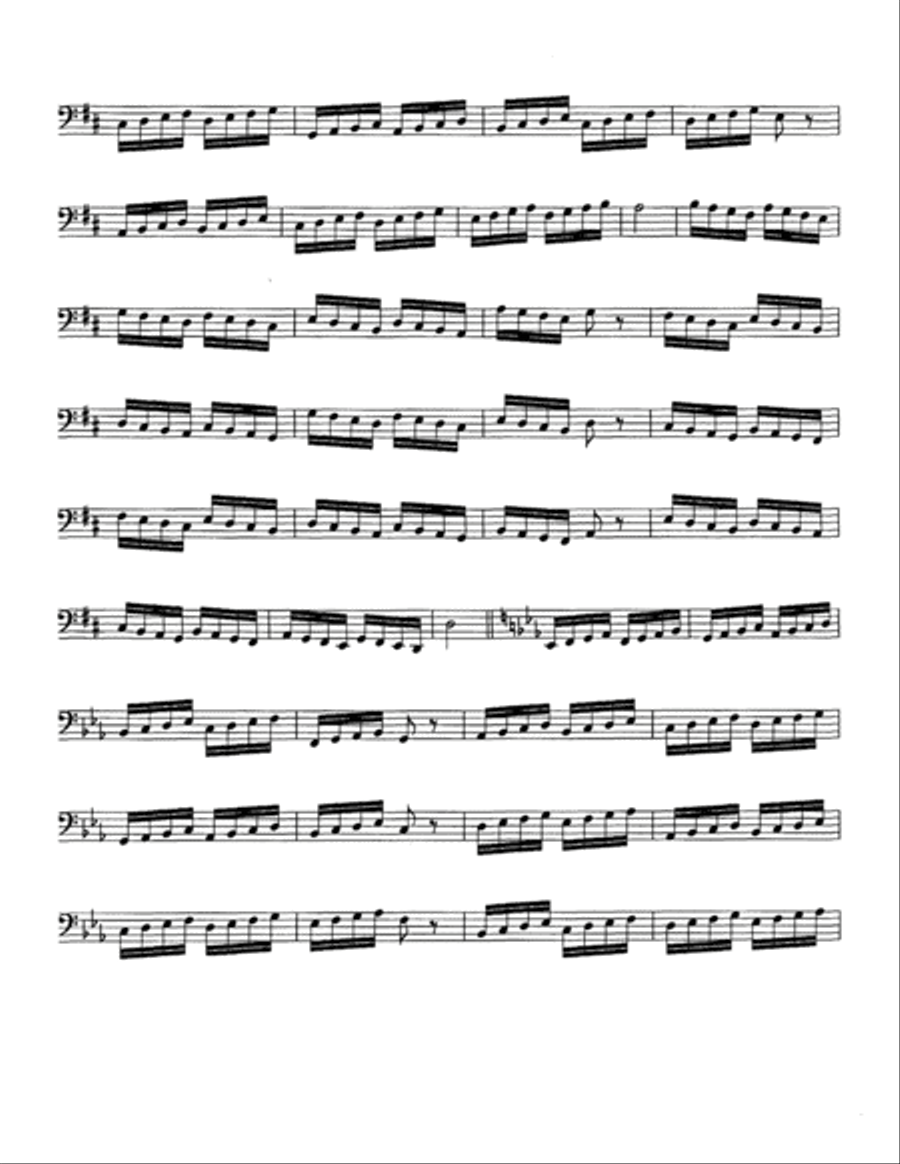 Exercises in Double Crotchets Tuba scores gallery preview page 6