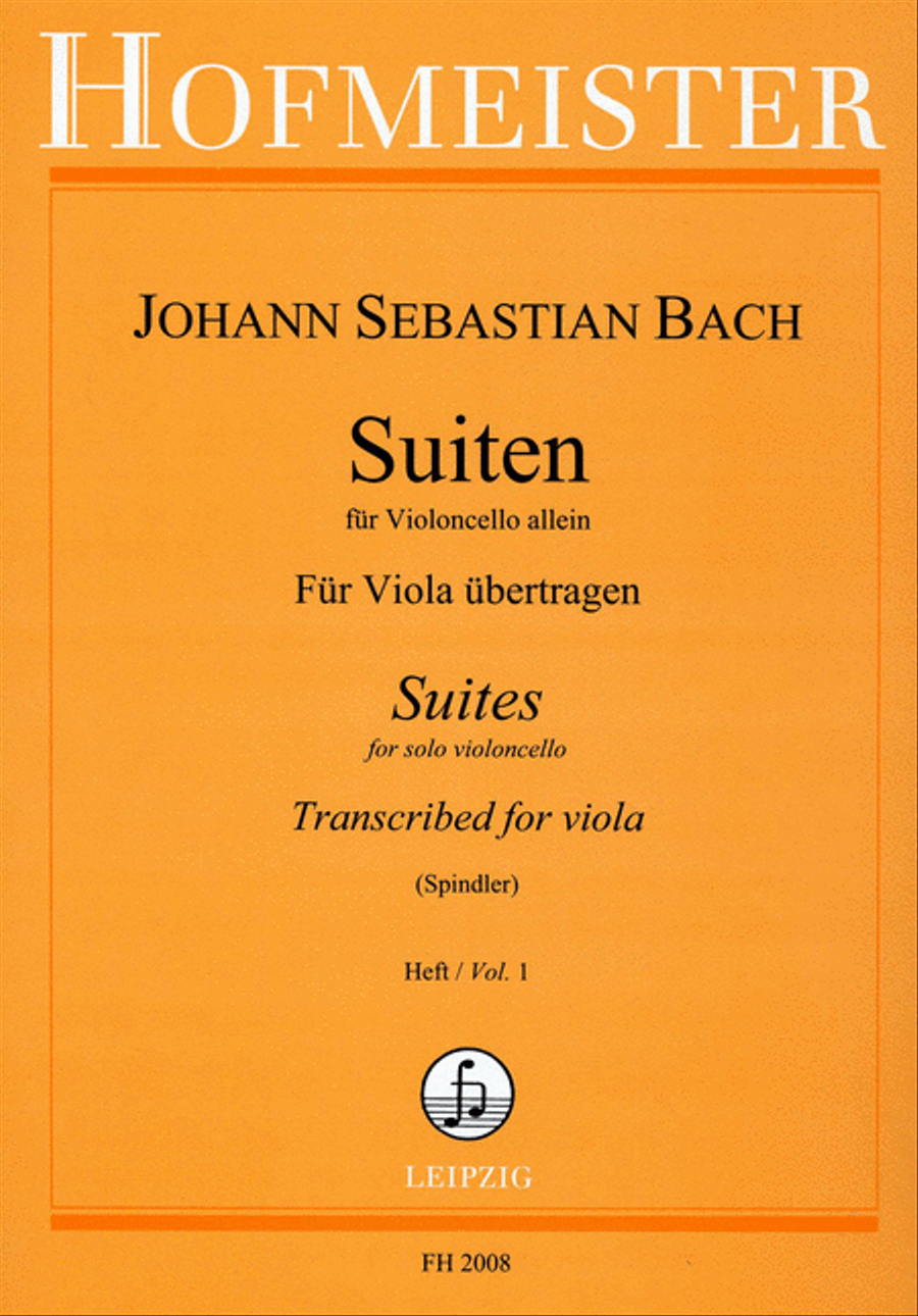 Suiten für Violoncello. Für Viola übertragen, Heft 1 Cello scores gallery preview page 1