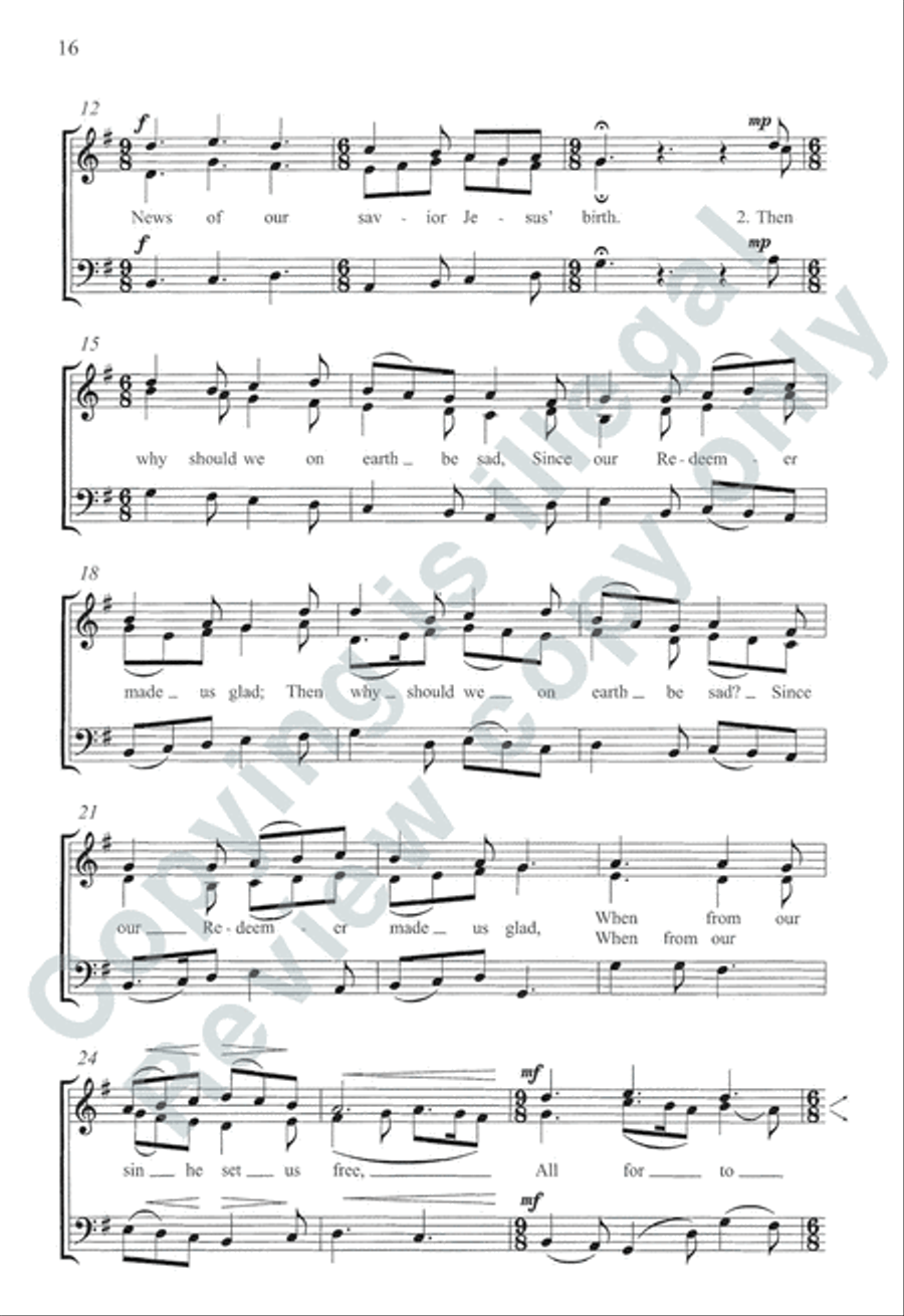 Somerset Anthem Books, Volume I (Advent & Christmas) 3-Part scores gallery preview page 26
