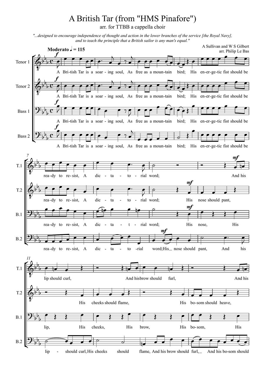 A British Tar TTBB scores gallery preview page 2