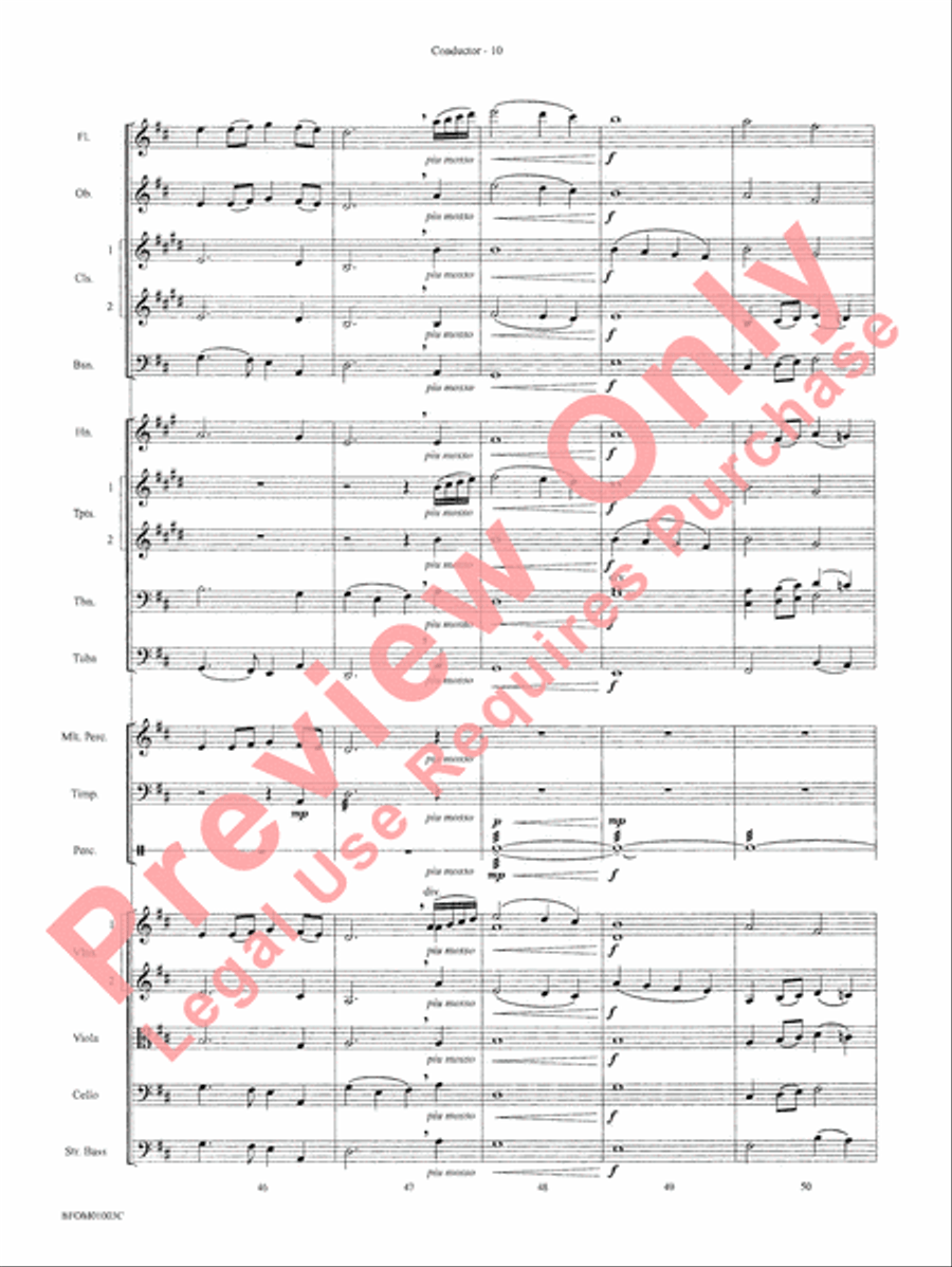 River Songs (based on Deep River and Shall We Gather at the River) Full Orchestra scores gallery preview page 13