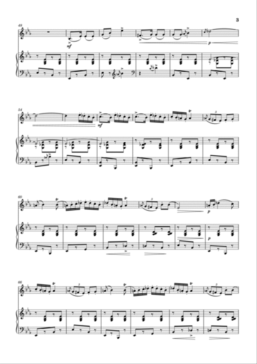 Hora Staccato arranged for Trumpet and Piano B-Flat Trumpet scores gallery preview page 3