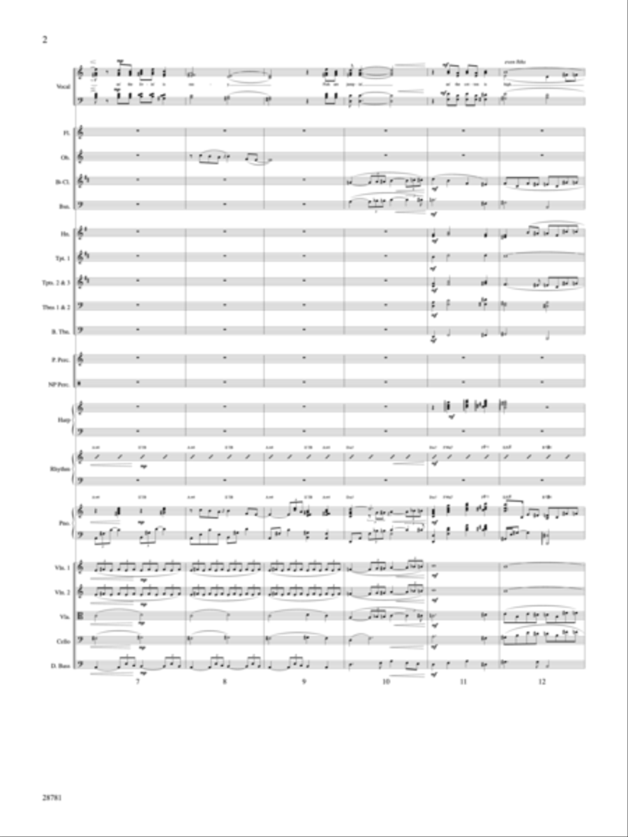 <br>Sheet music extract