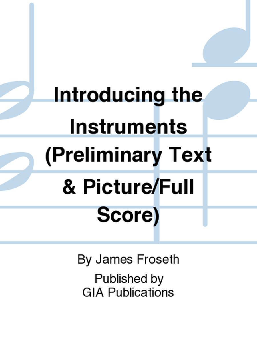 The Individualized Instructor: Preliminary Book - Text & Picture/Full Score