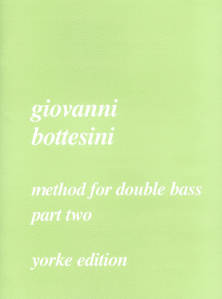 Book cover for Method for Double Bass Part 2