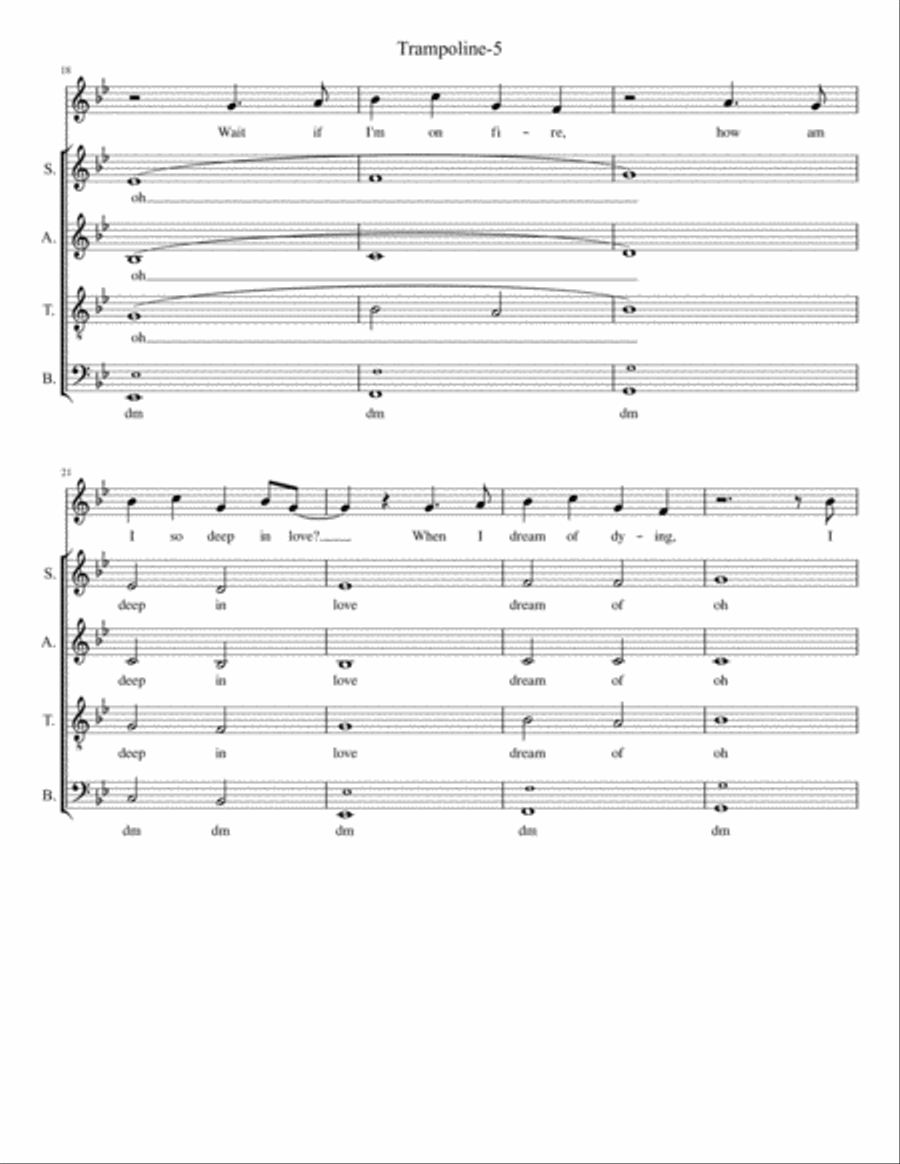Trampoline 4-Part scores gallery preview page 5