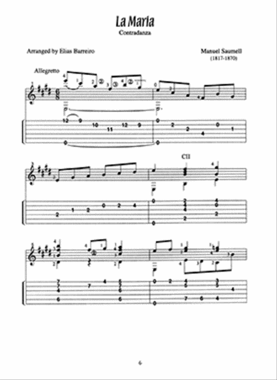 Guitar Music of Cuba Lute scores gallery preview page 2