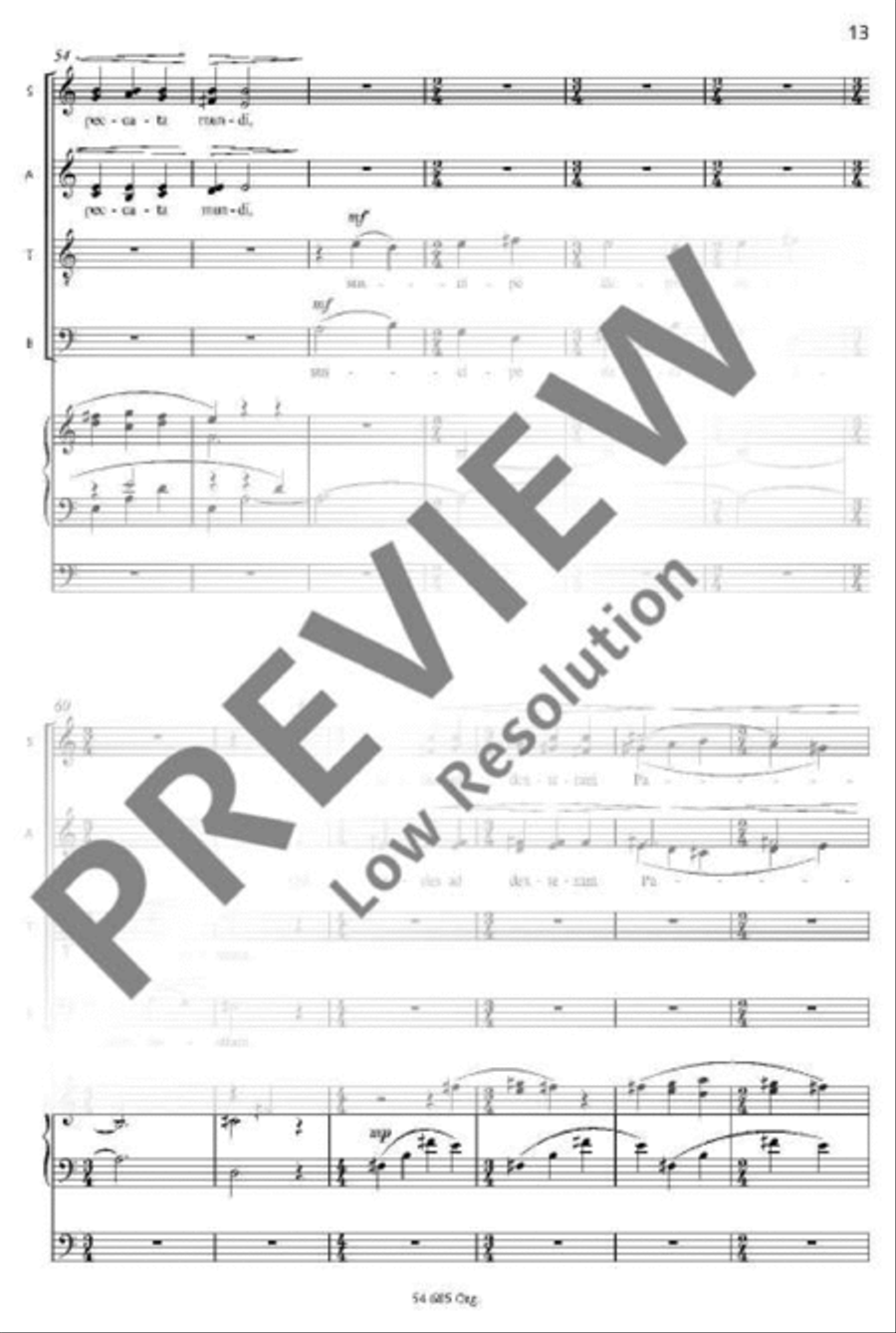 Missa brevis Mixed Choir scores gallery preview page 10