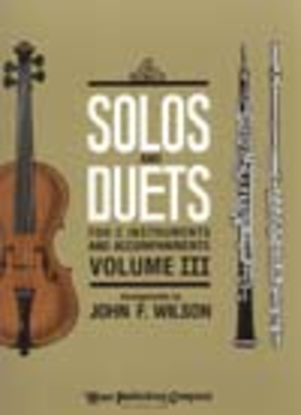 Solos and Duets - for C Instruments and Accompaniments (Volume III) image number null