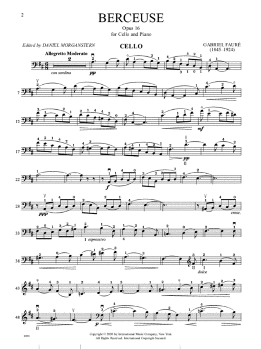Berceuse, Opus 16 Berceuse, Opus 16 Piano Accompaniment scores gallery preview page 2