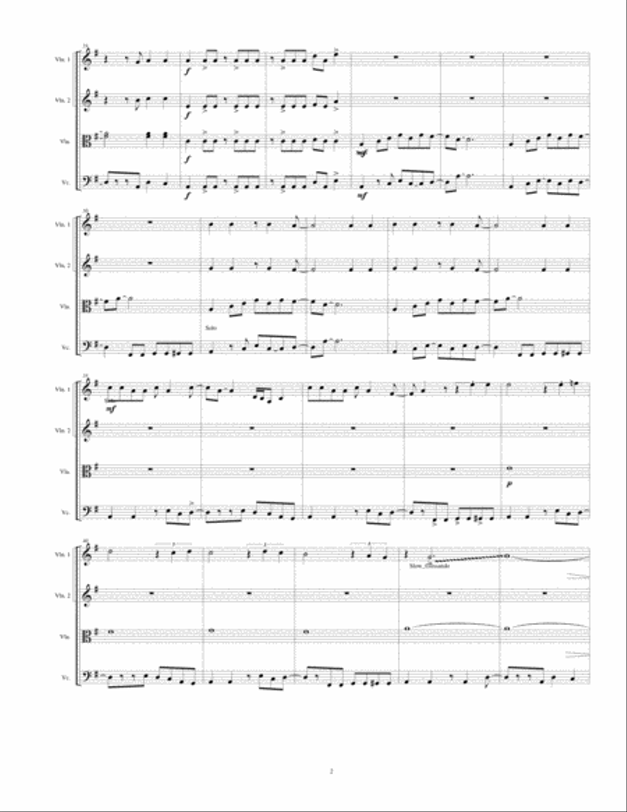 Oye Como Va String Quartet scores gallery preview page 2