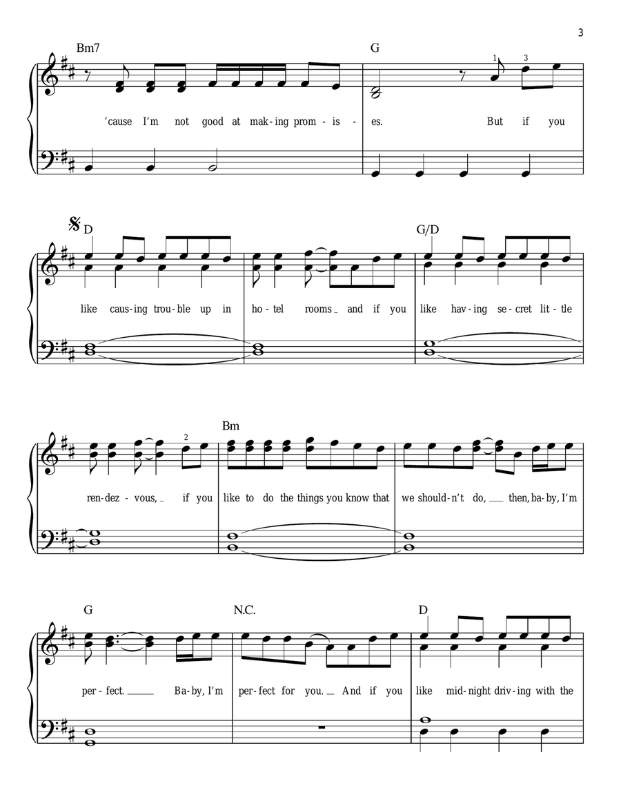 Perfect Easy Piano scores gallery preview page 3