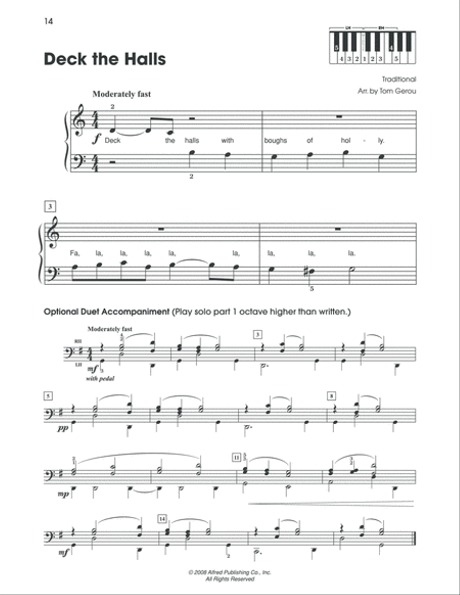 5 Finger Christmas Fun 5 Finger Christmas Fun Easy Piano scores gallery preview page 3