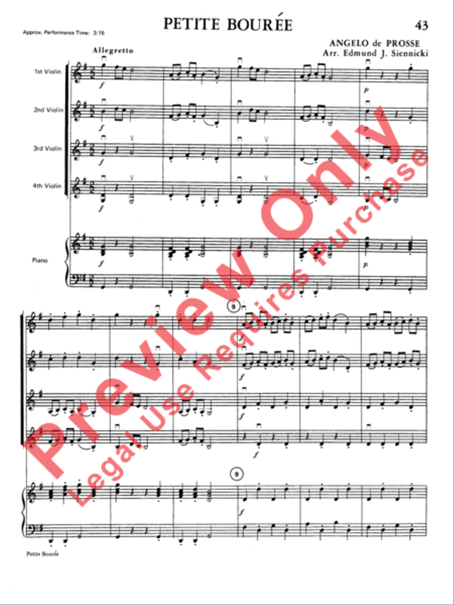 Highland/Etling Violin Quartet Series: Book 1