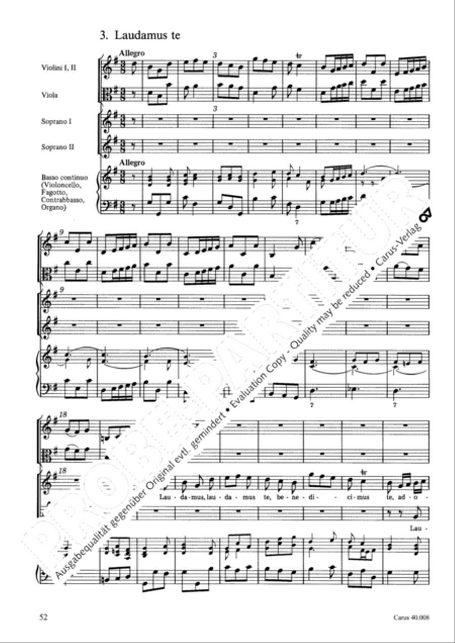 Introduzione e Gloria 4-Part scores gallery preview page 53