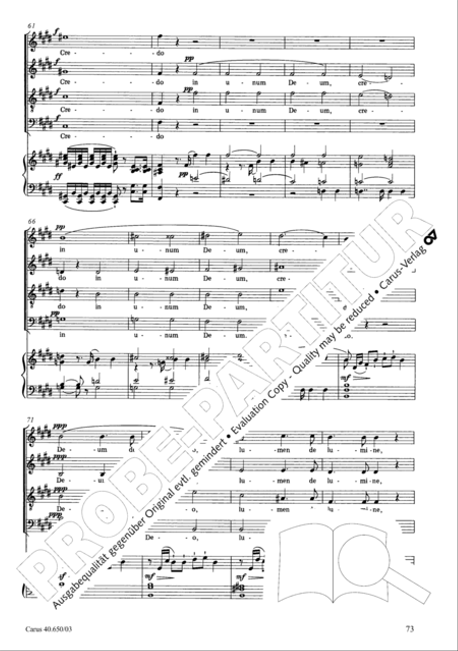 Petite Messe solennelle 4-Part scores gallery preview page 76