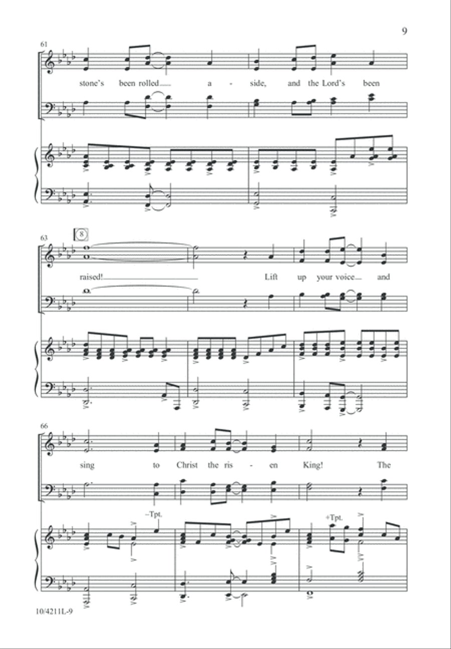 The Tomb Stands Open Wide 4-Part scores gallery preview page 10