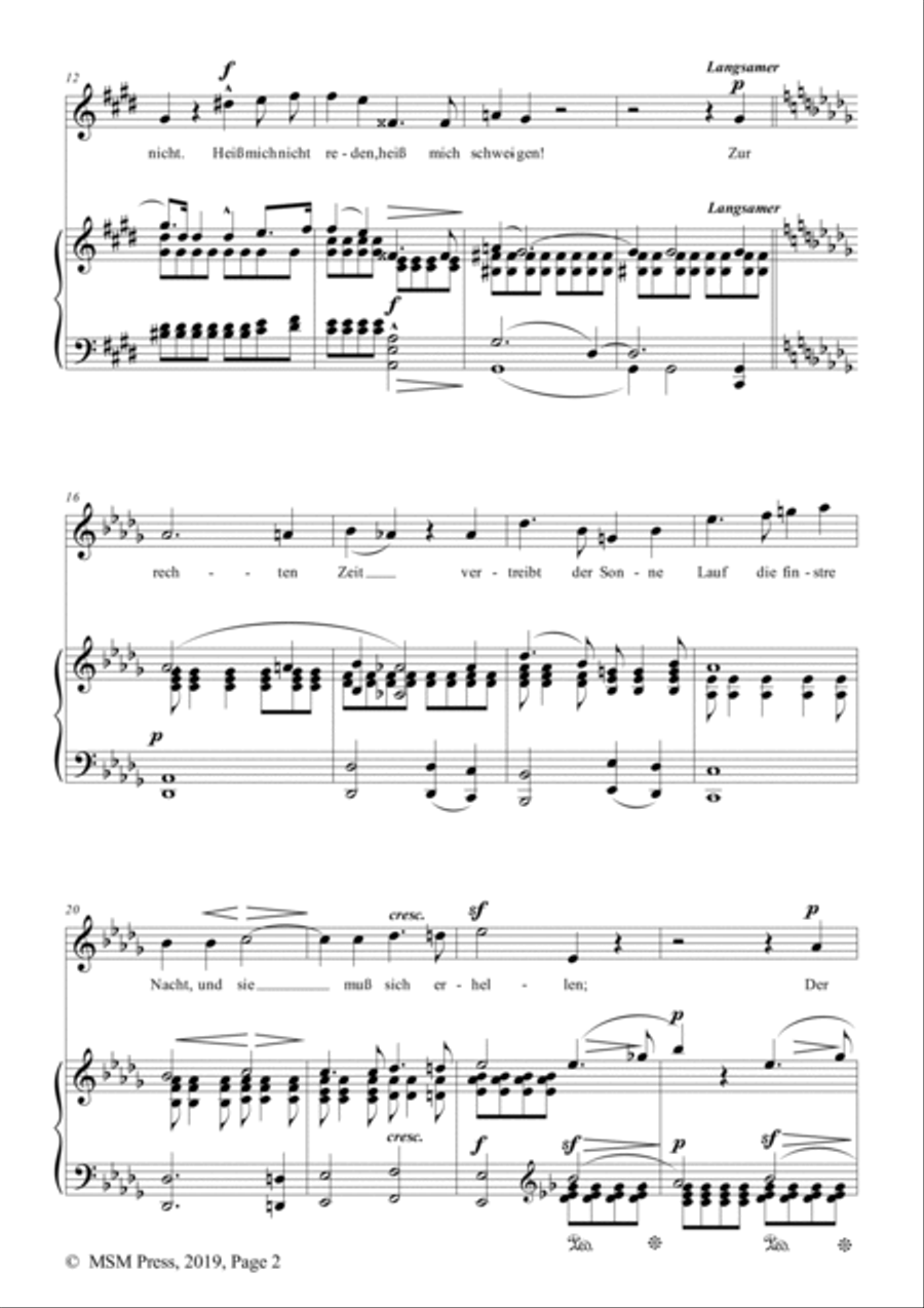 Schumann-Heiß mich nicht reden,heiß mich schweigen,Op.98a No.5 in c♯ minor Voice scores gallery preview page 3