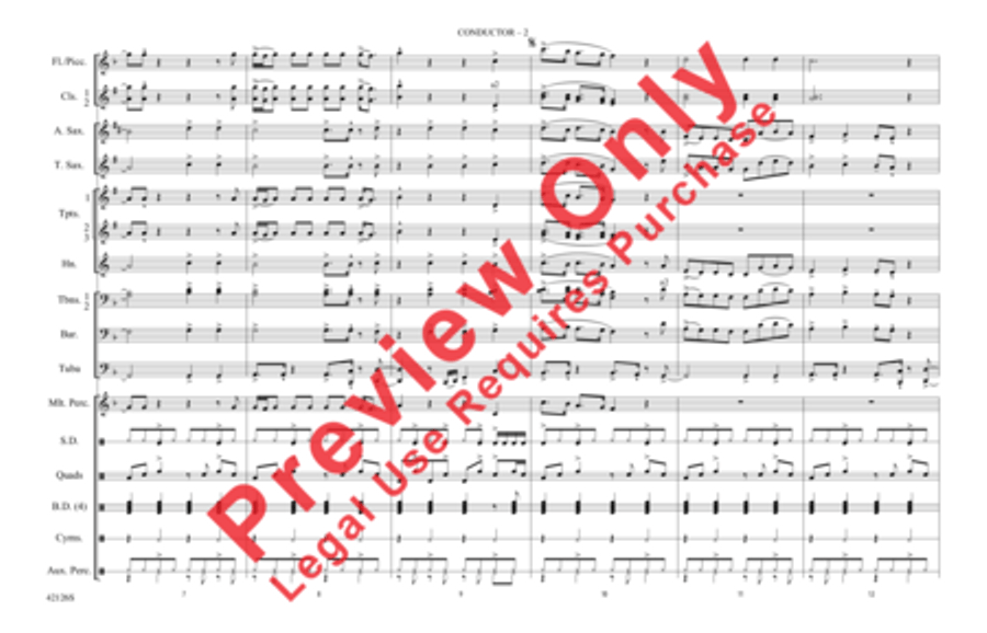 Treasure Marching Band scores gallery preview page 3