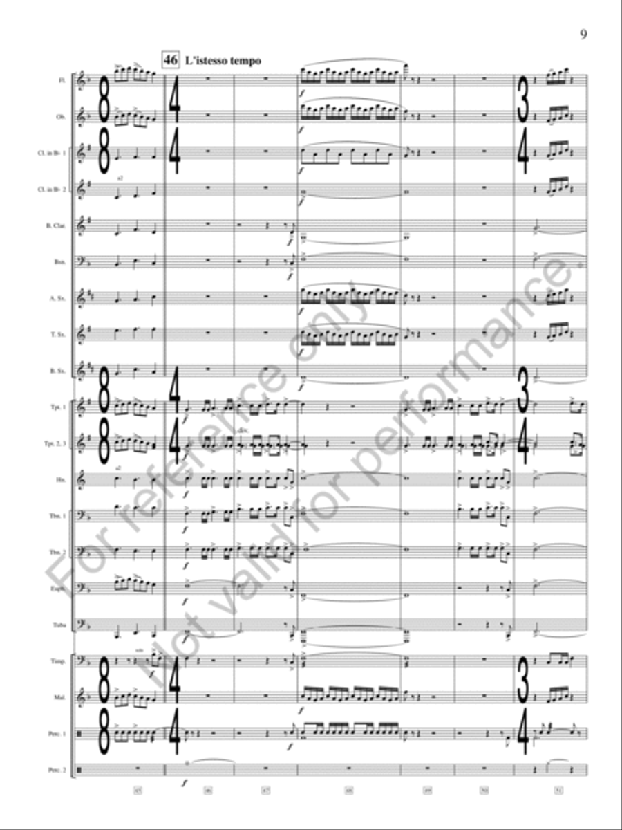 Juvenescence Juvenescence Concert Band scores gallery preview page 10