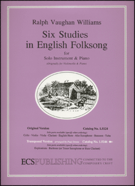 Ralph Vaughan Williams: Six Studies in English Folksong - Euphonium/Baritone
