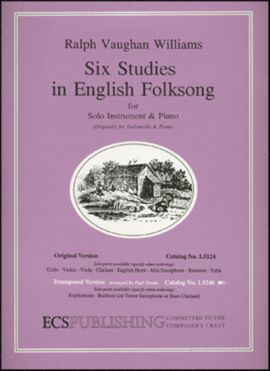 Six Studies in English Folksong Bass Clarinet scores gallery preview page 1