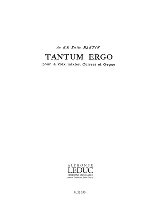 Charpentier Jacques Tantum Ergo 4 Mixed Voices A Cappella