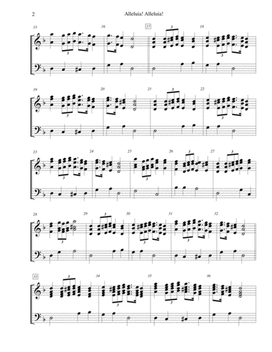 Alleluia! Alleluia! - for 3-octave handbell choir image number null