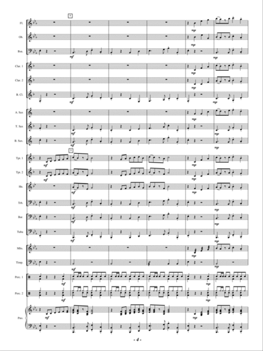 Danza Espanol Concert Band scores gallery preview page 3