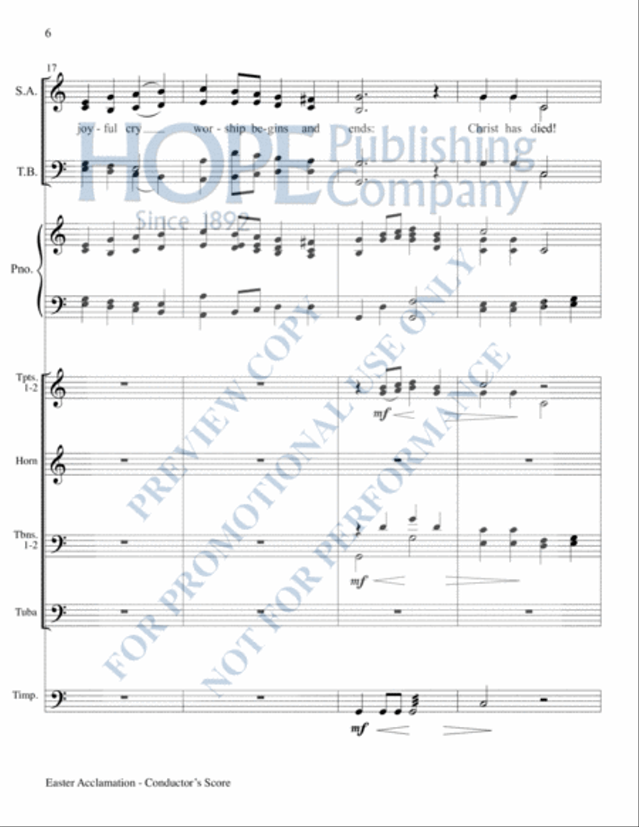 Easter Acclamation Easter Acclamation Choir scores gallery preview page 7