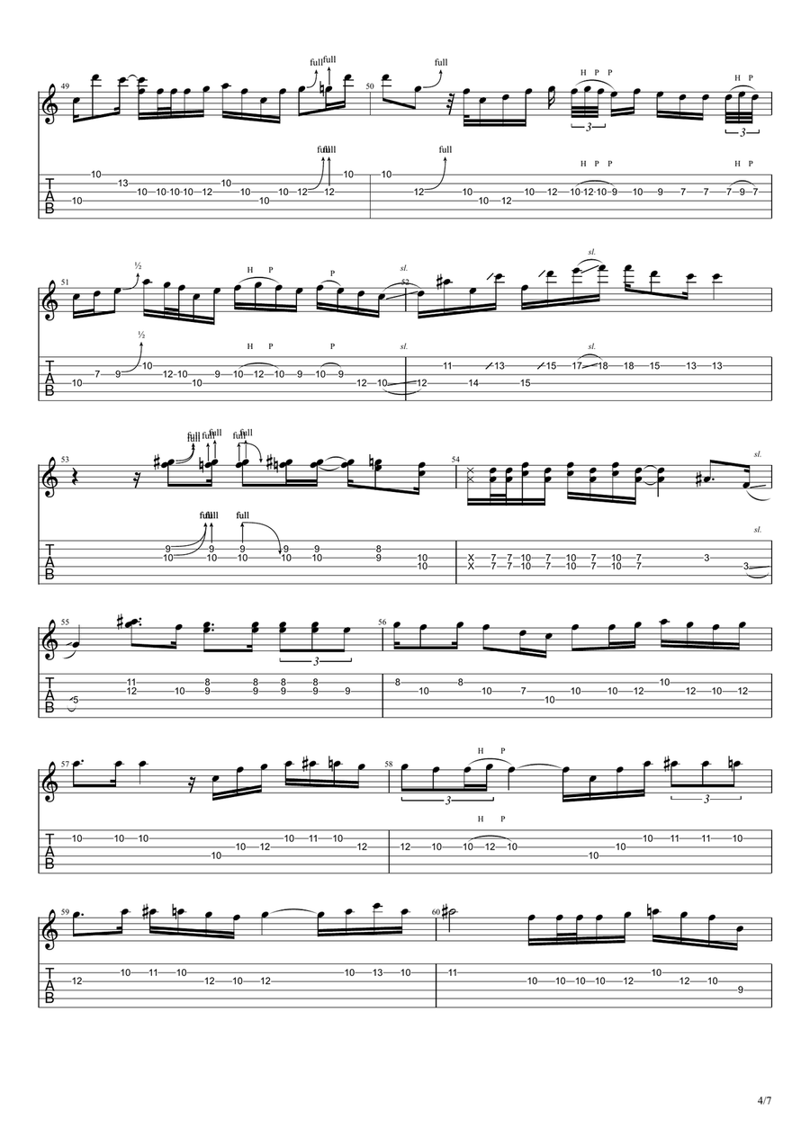 Tunnel Of Love Acoustic Guitar scores gallery preview page 4